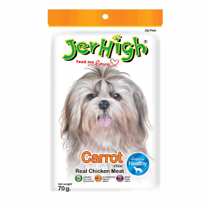 JerHigh Carrot Stick Dog Treat with Real Chicken Meat